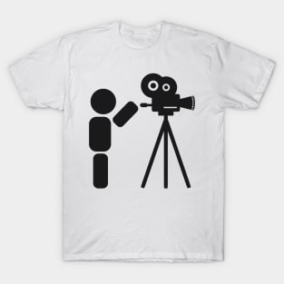 Cameraman abstract drawing T-Shirt